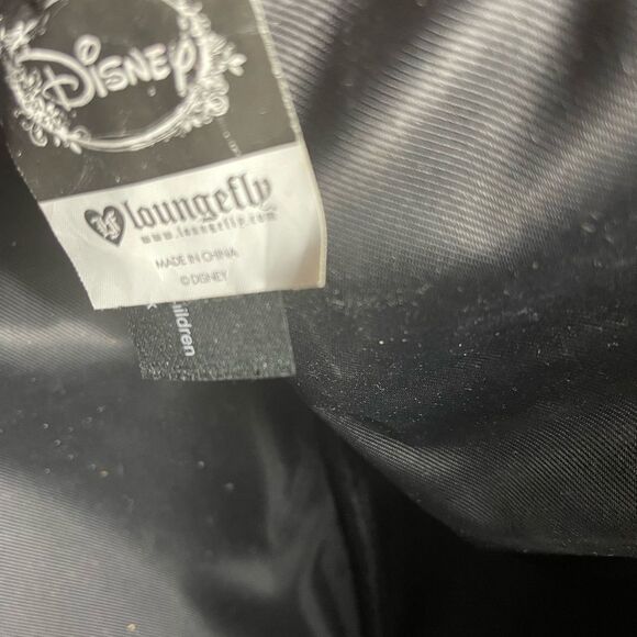 Loungefly Disney Minnie Mouse Dome Satchel synthetic patent black& leopard print - Picture 11 of 16